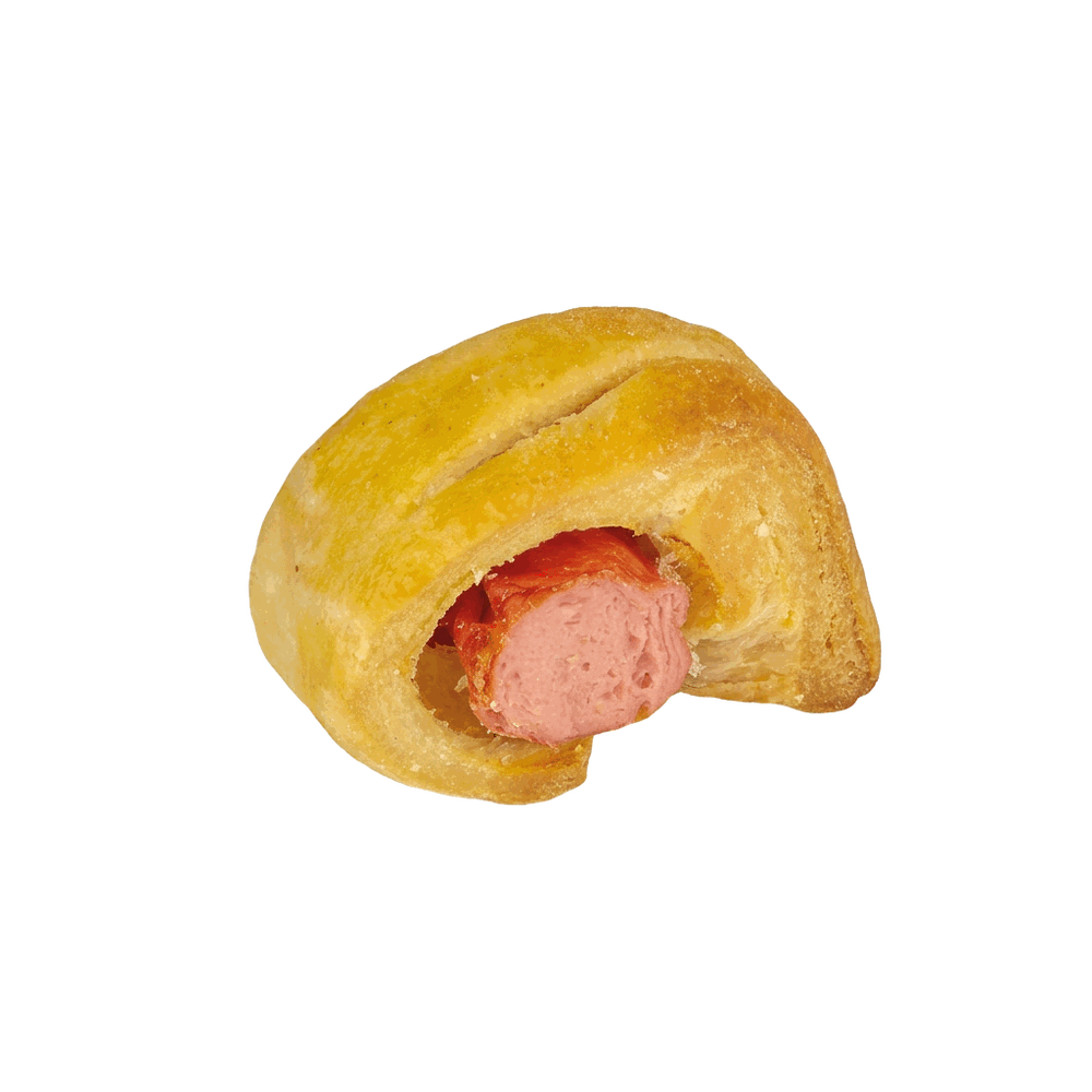 Golosino. Wurstel avvolto in pasta sfoglia